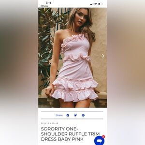 Selfie Leslie one shoulder dress